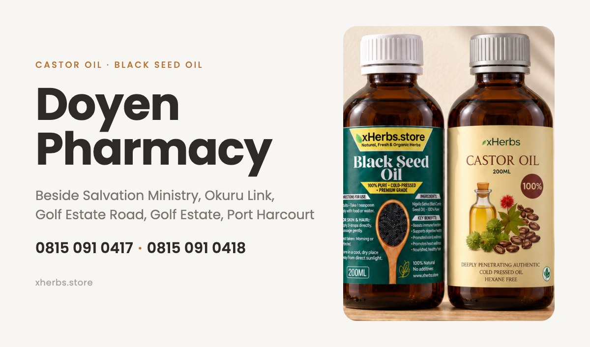 xHerbs Black Seed Oil 200ml at Doyen Pharmacy, Port Harcourt and Elo-Ruks Naturals, Lagos